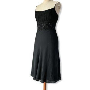 Ann Taylor embellished Thin strap Midi dress